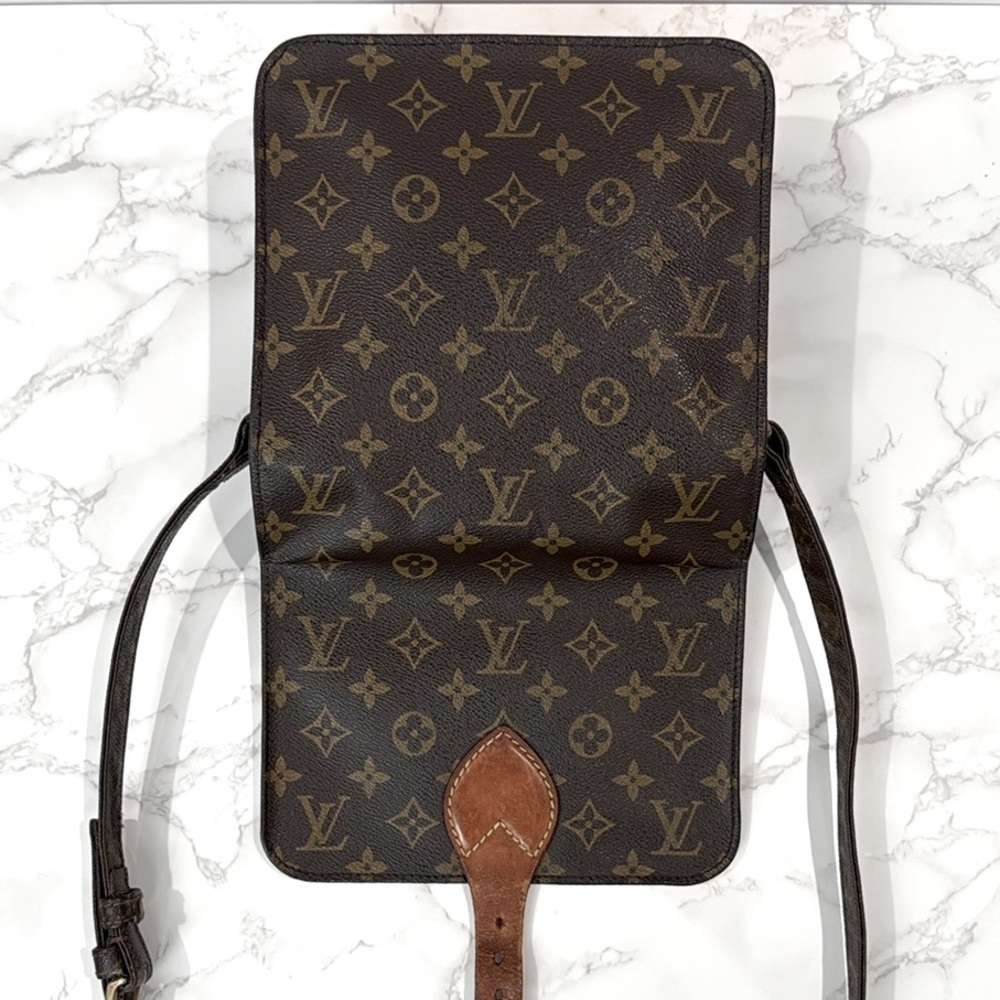 Louis Vuitton Cartouchière MM Crossbody Bag – Vintage Monogram 1982 + COA - Picture 7 of 16